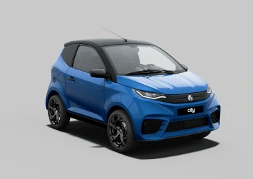 Location voiture sans permis AIXAM City Sport Bleu et Noir chez VSP Location.