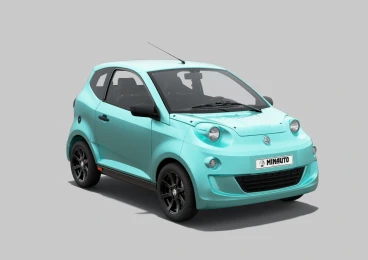 Location voiture sans permis AIXAM Minauto Bleue chez VSP Location.