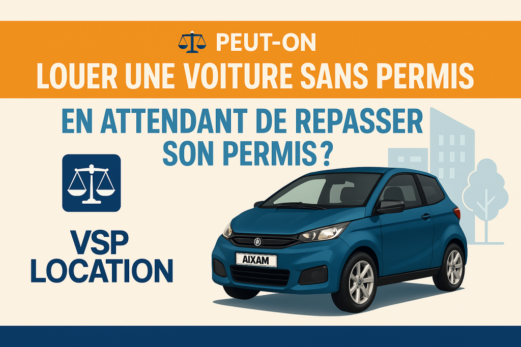 ⚖️ Peut-on louer une voiture sans permis en attendant de repasser son permis ?