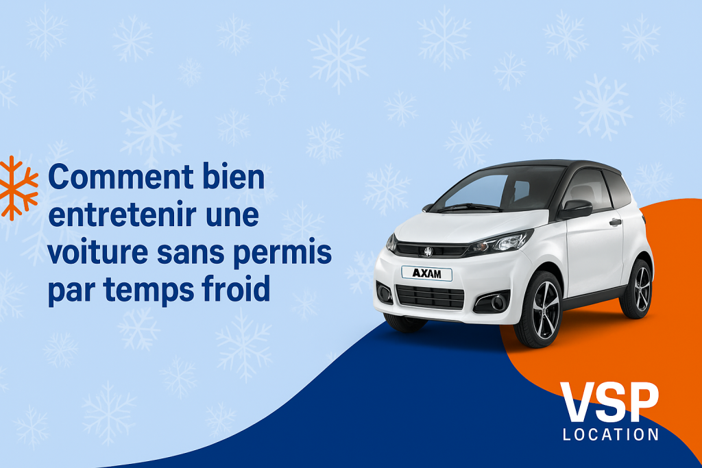 ❄️ Comment bien entretenir une voiture sans permis par temps froid