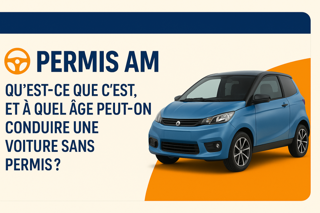 🚘 Permis AM : qu’est-ce que c’est, et à quel âge peut-on conduire une voiture sans permis ?