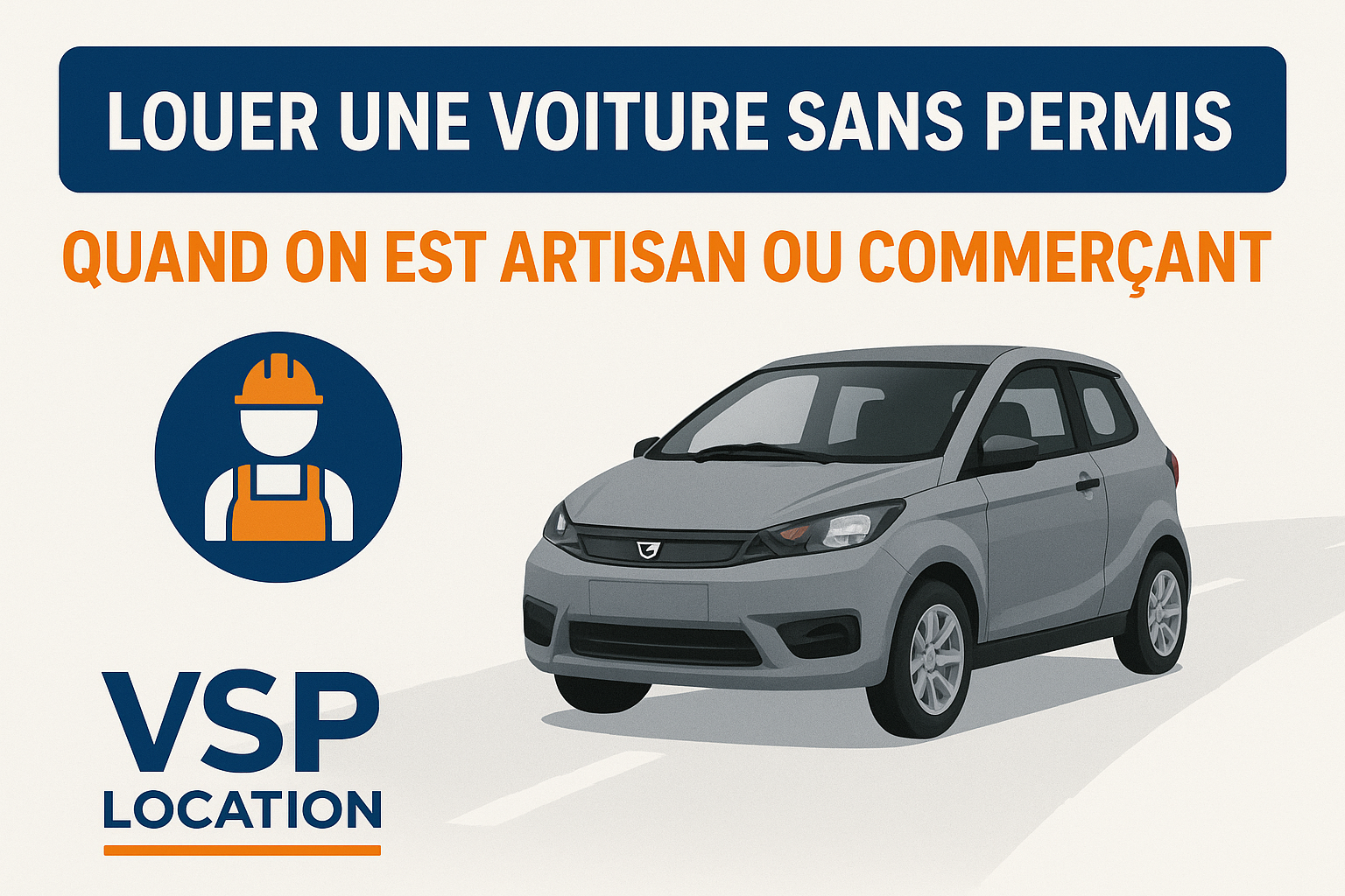 🚐 Louer une voiture sans permis quand on est artisan ou commerçant