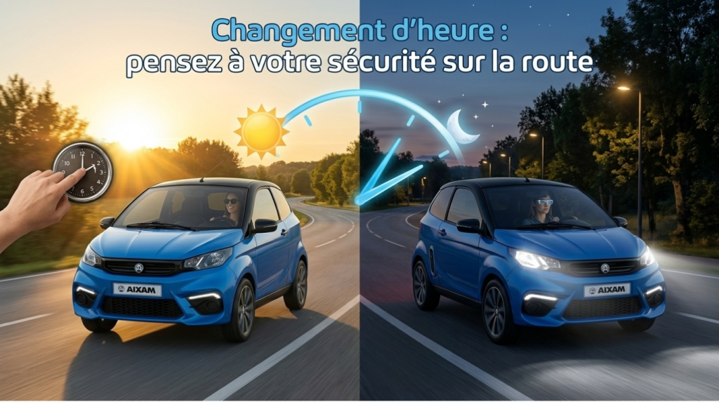 Changement d’heure : pensez à votre sécurité sur la route
